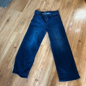 Old Navy Dark Blue High-Rise Jeans wow wide leg